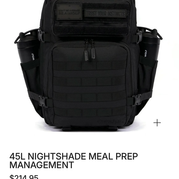 Wolfpak Black Meal Prep Backpack
Only 2 containers included - Picture 3 of 4